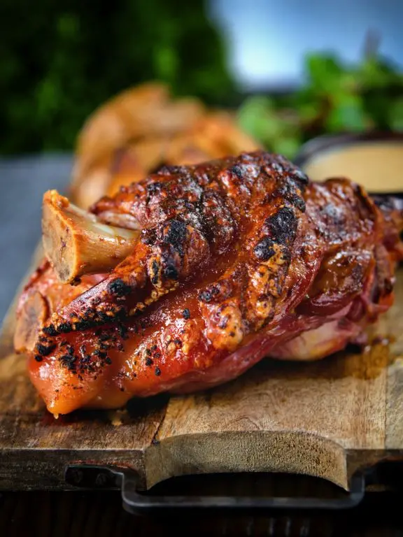 Roasted Pork Hock with Mustard and Honey Glaze