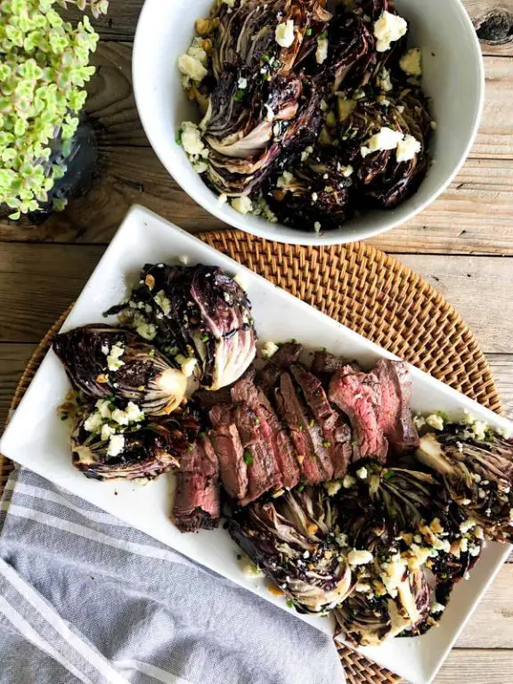 Roasted Radicchio with Garlic and Herbs