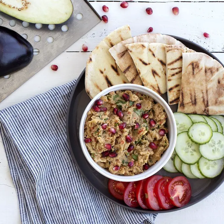 Roasted Red Pepper Baba Ghanoush