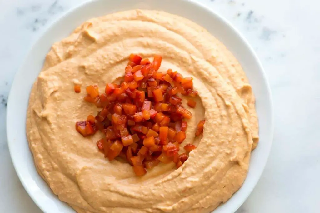 Roasted Red Pepper Hummus Dip