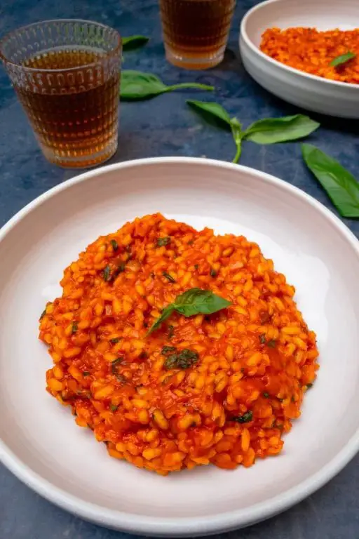 Roasted Red Pepper Instant Pot Risotto
