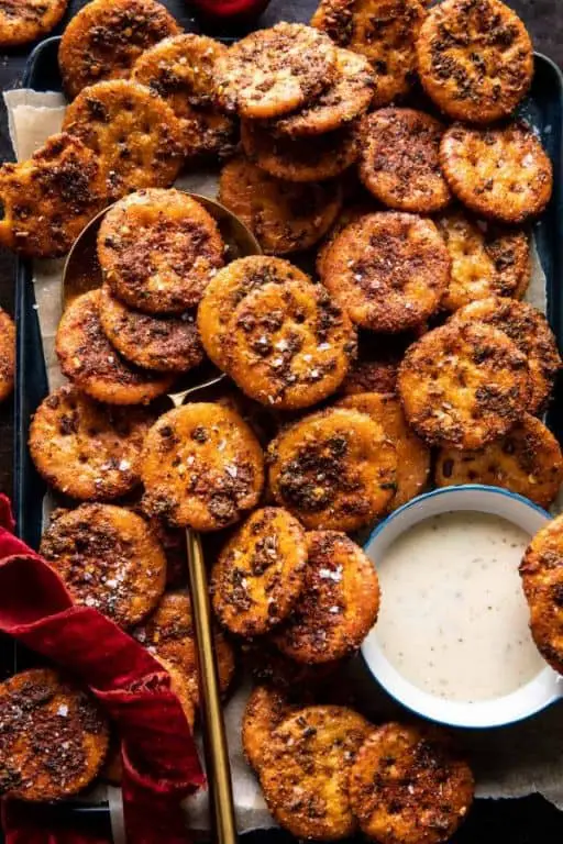 Roasted Red Pepper and Chili Crackers