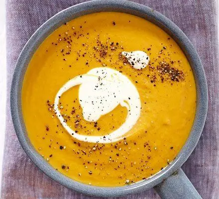 Roasted Sweet Potato and Carrot Soup