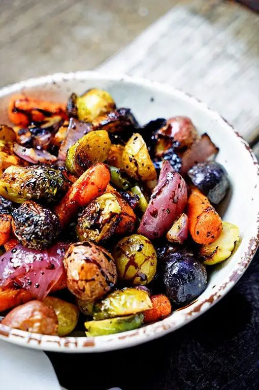 Roasted Vegetable Medley with Balsamic Glaze