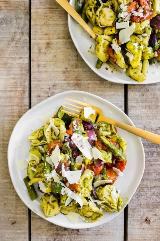 Roasted Vegetable Tortellini Salad