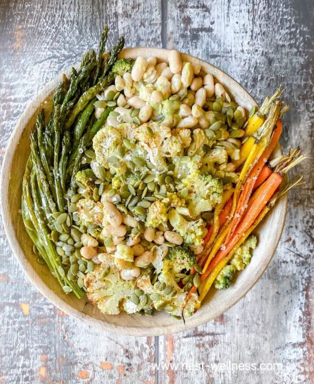 Roasted Vegetable and Bean Salad