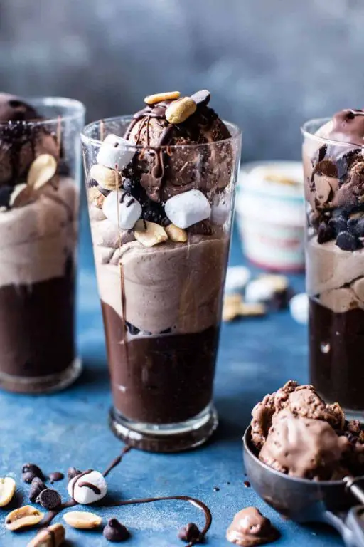 Rocky Road Ice Cream Parfait