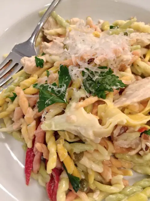 Rosemary Chicken and Artichoke Pasta