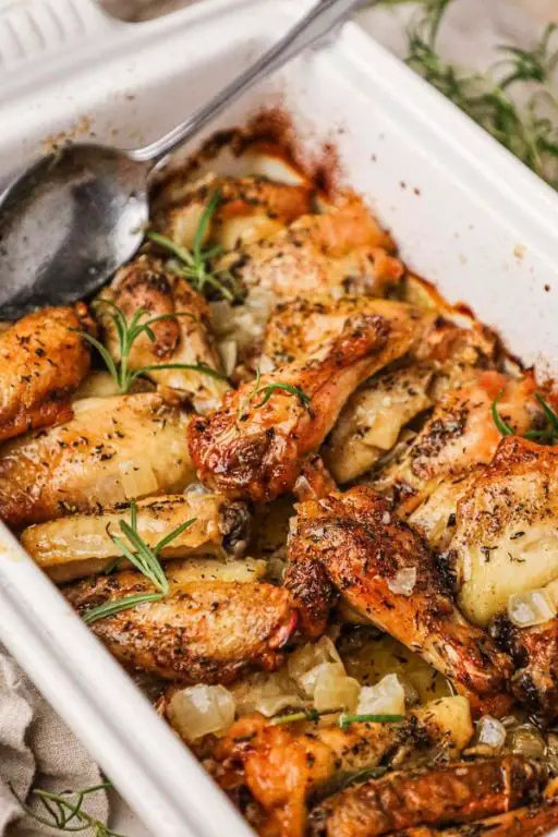 Rosemary Garlic Baked Chicken Wings