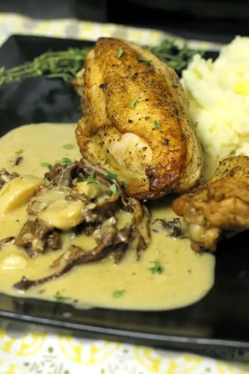 Rosemary Garlic Chicken with Truffle Mashed Potatoes