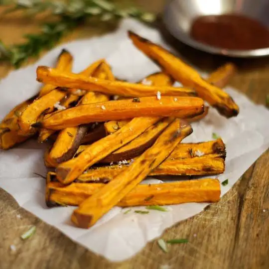 Rosemary Herb Fried Sweet Potato Slices