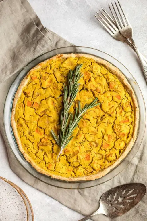 Rosemary Infused Vegan Sweet Potato Pie