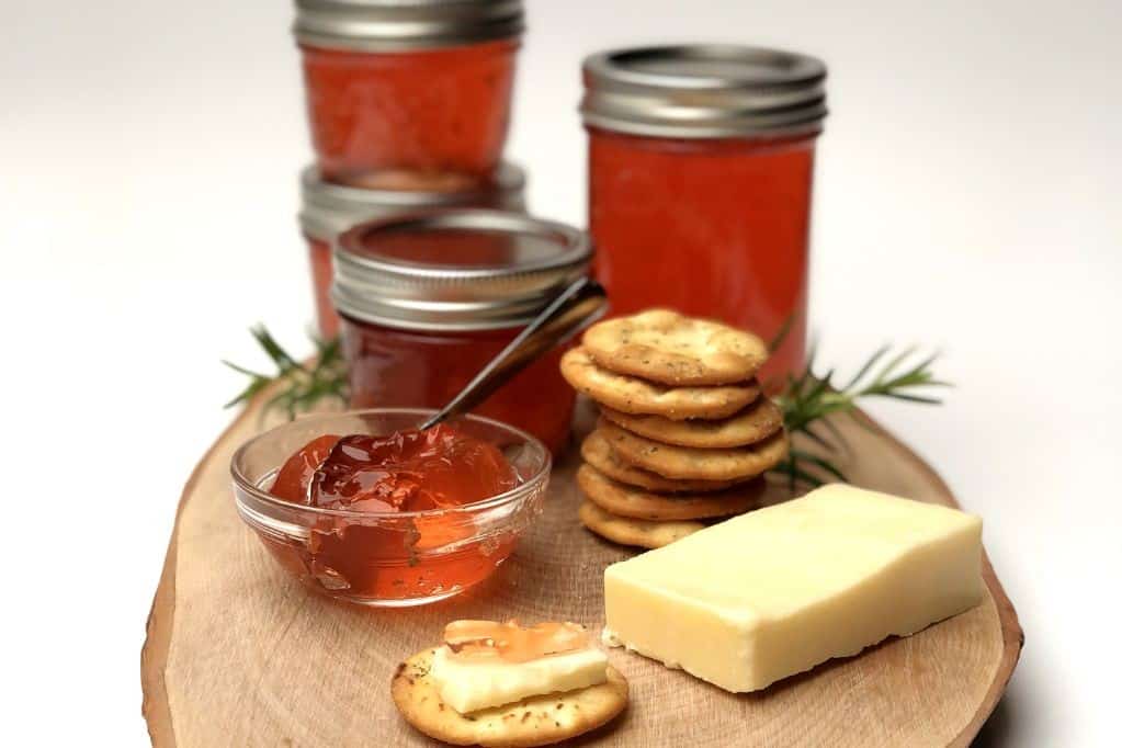 Rosemary Rhubarb Jelly with Thyme