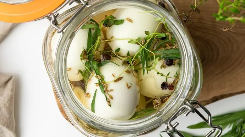 Rosemary and Thyme Pickled Eggs
