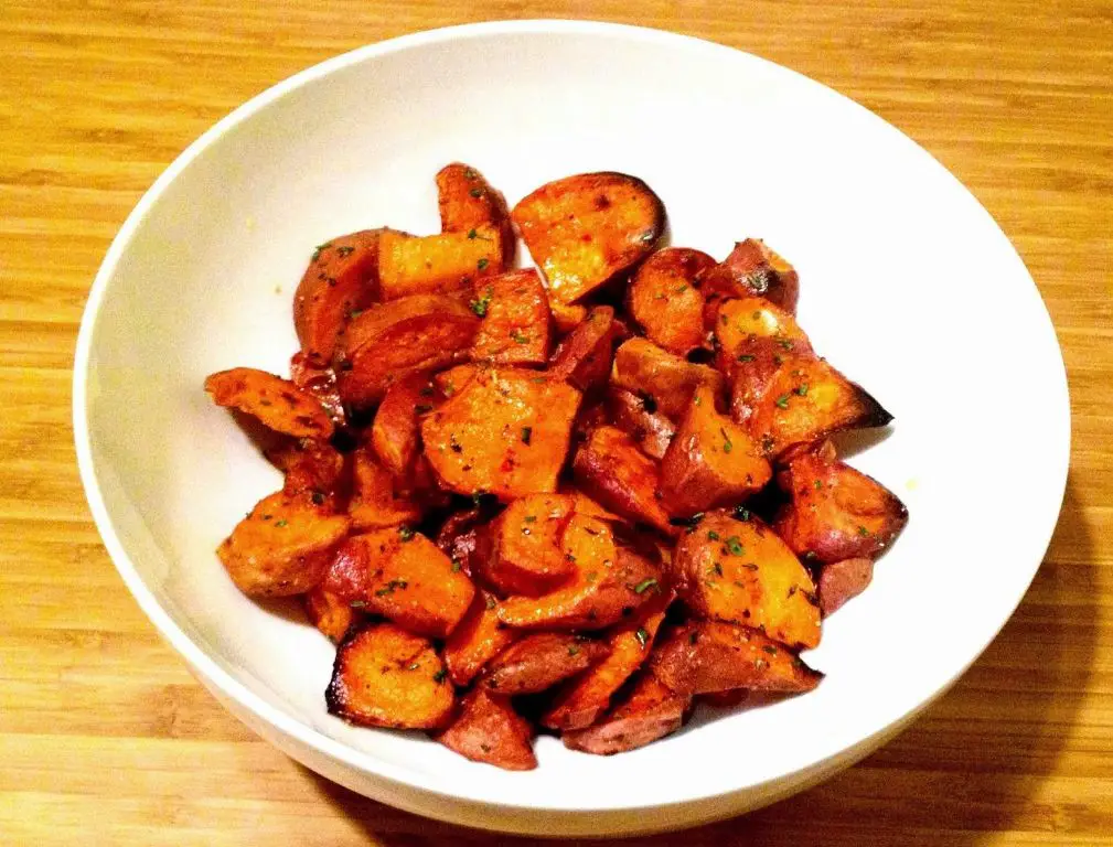 Rosemary and Thyme Sliced Sweet Potato Medley