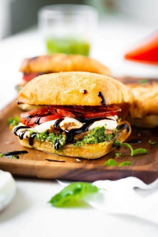 Rotisserie Chicken Caprese Sandwich