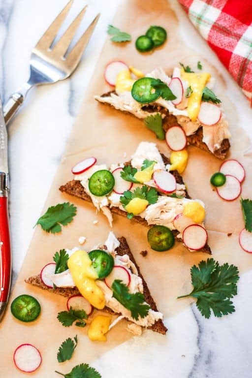Rotisserie Chicken Mango Salsa Sandwich