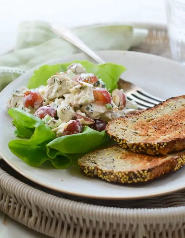 Rotisserie Chicken Salad with Grapes and Almonds