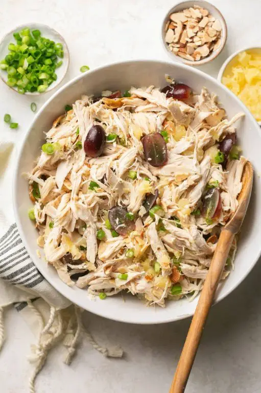 Rotisserie Chicken Salad with Pineapple and Cashews