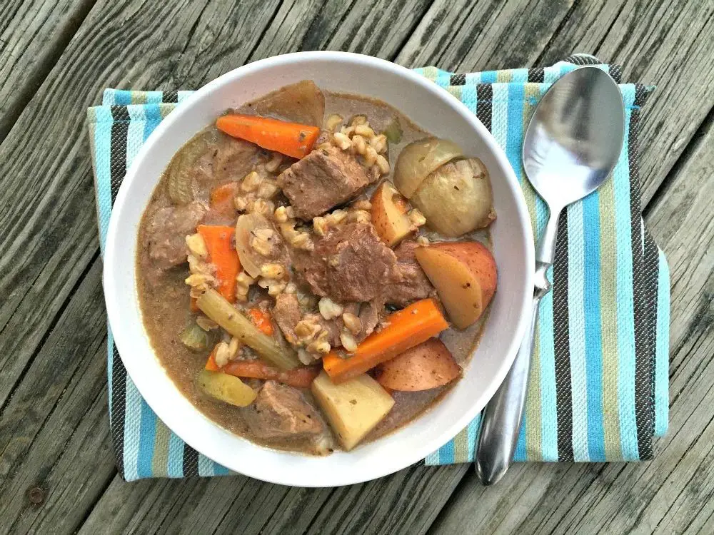 Round Steak and Lentils in the Slow Cooker