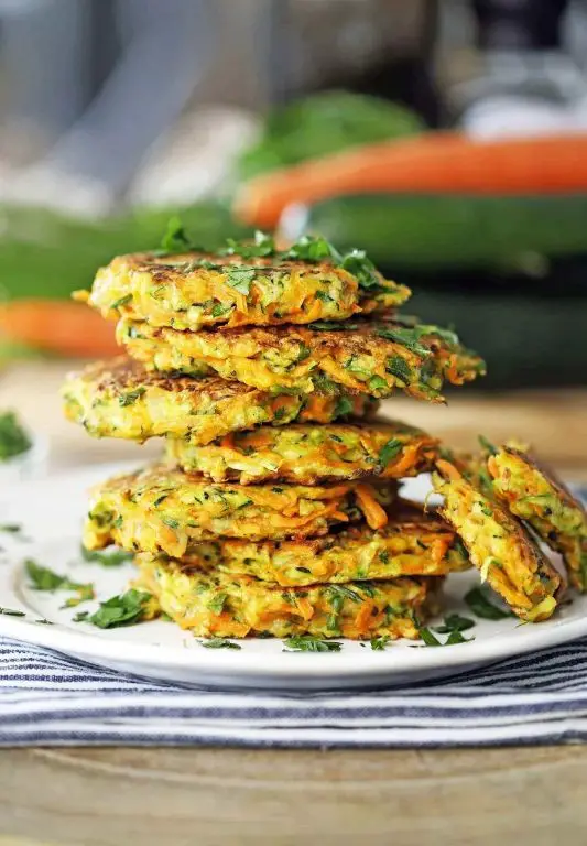 Russian Kale and Carrot Pancakes