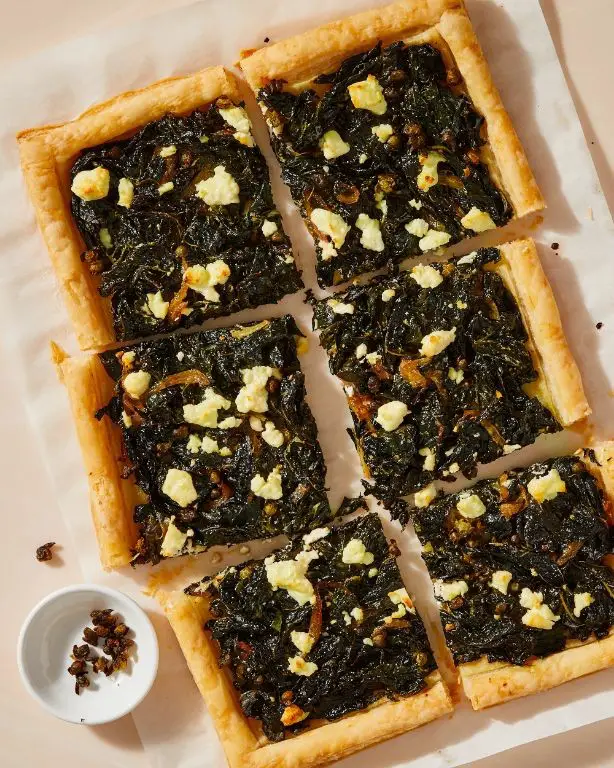 Russian Kale and Onion Tart