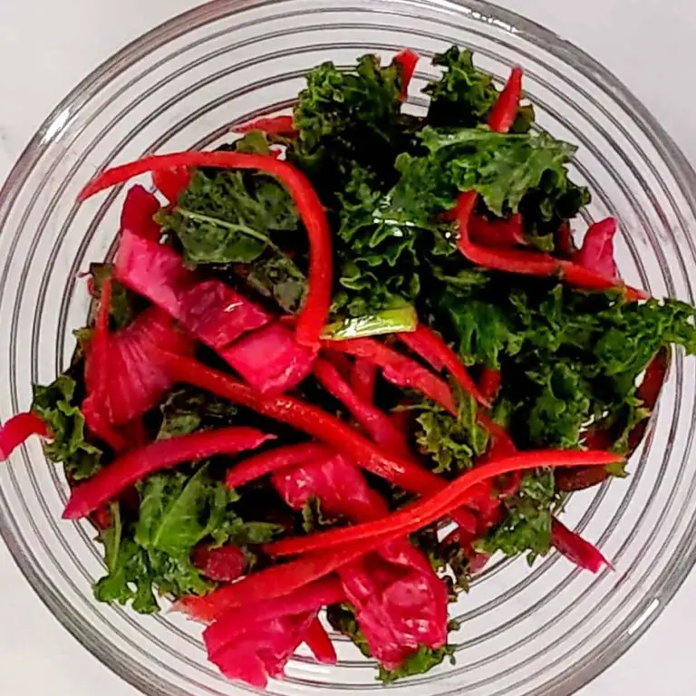 Russian Kale and Pickled Vegetable Salad