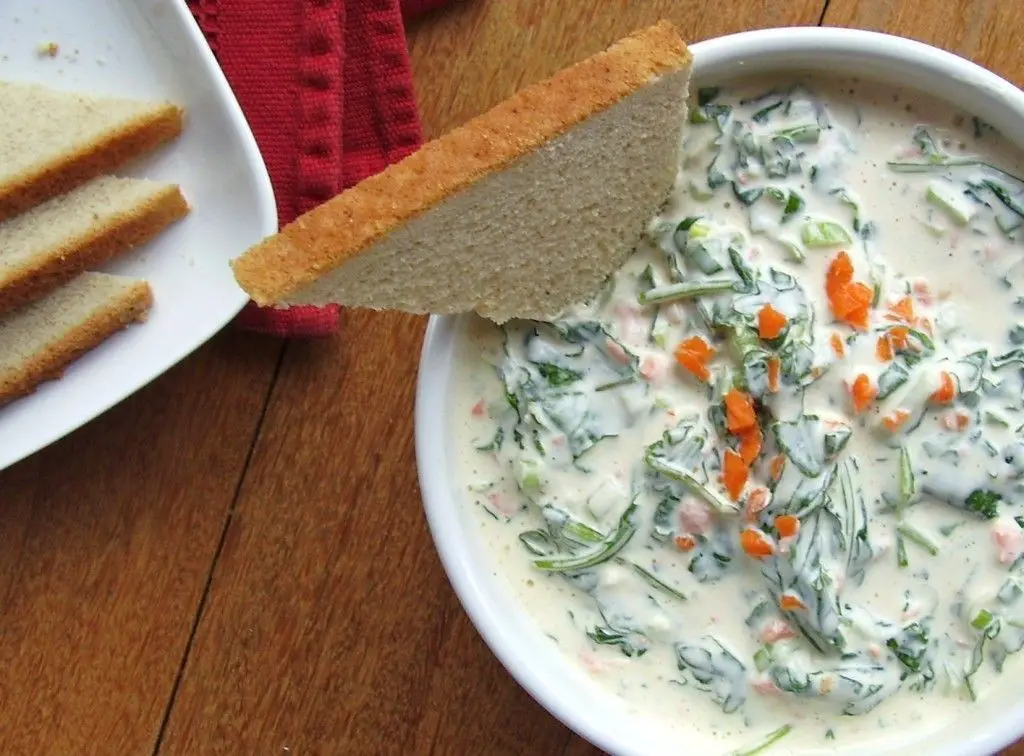Russian Kale and Sour Cream Dip
