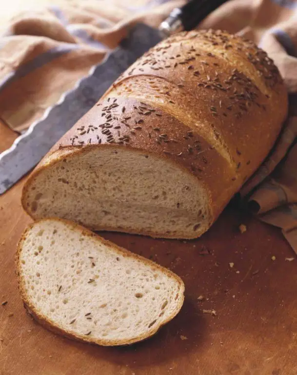 Rye Bread with Caraway Seeds