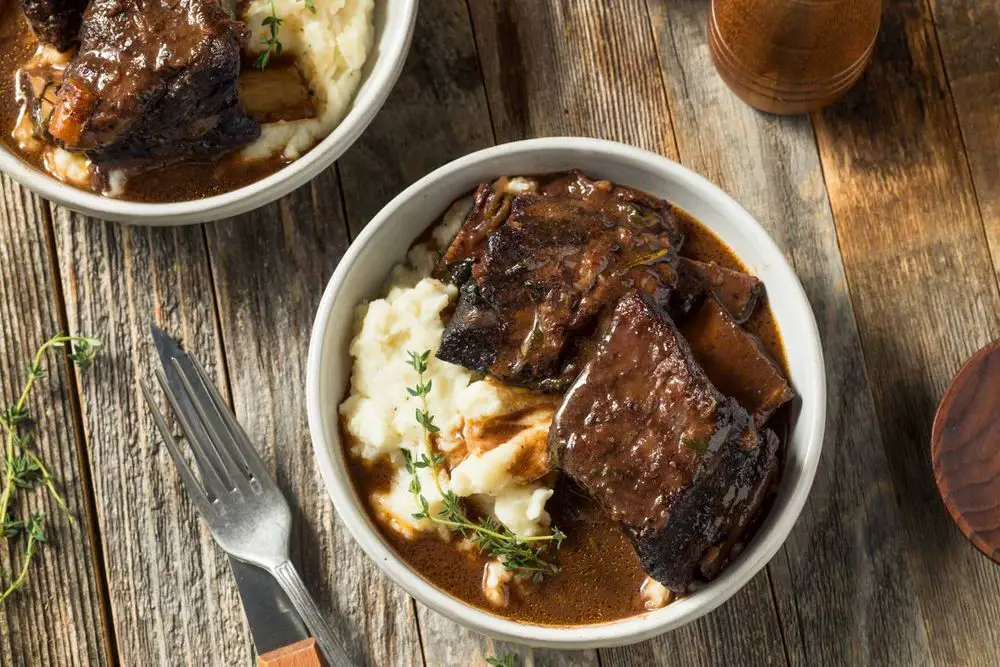 Saffron Braised Beef Short Ribs