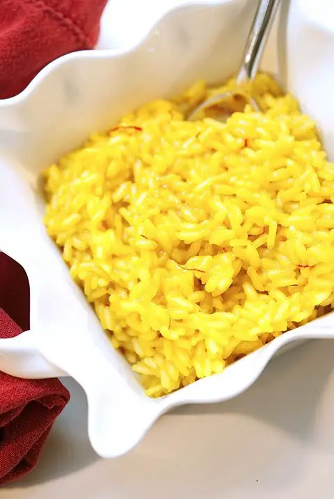 Saffron Infused Risotto with Parmesan