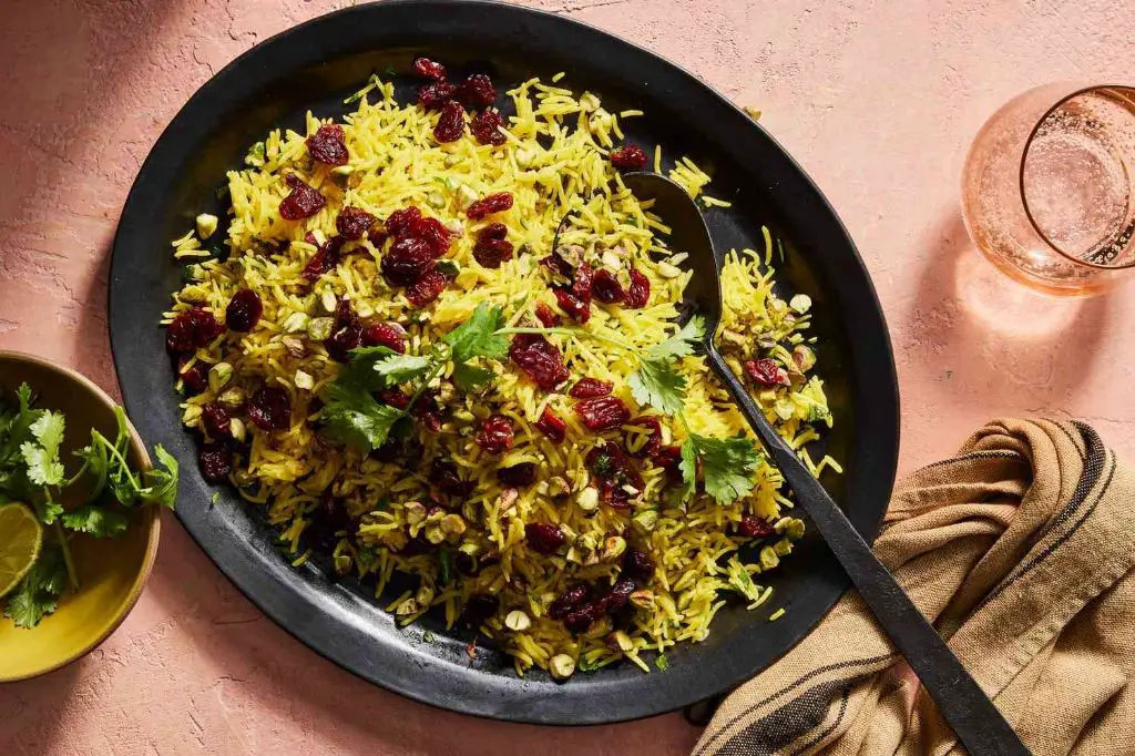 Saffron Rice Pilaf with Saffron and Herbs