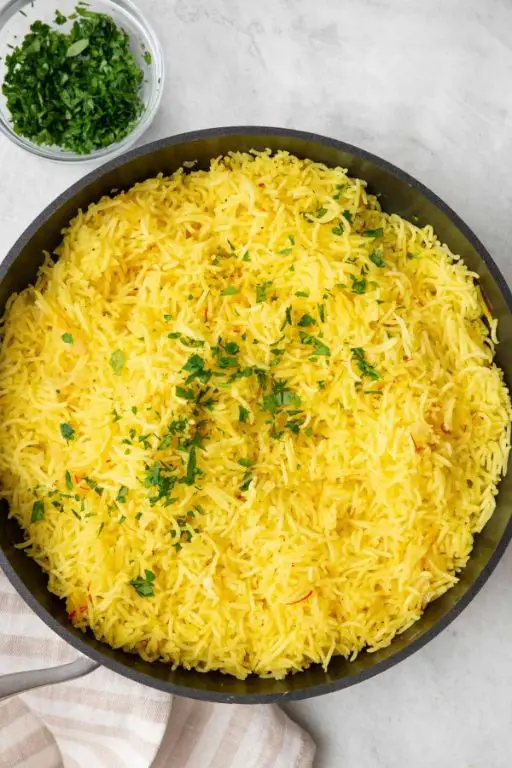 Saffron Rice with Saffron and Parsley