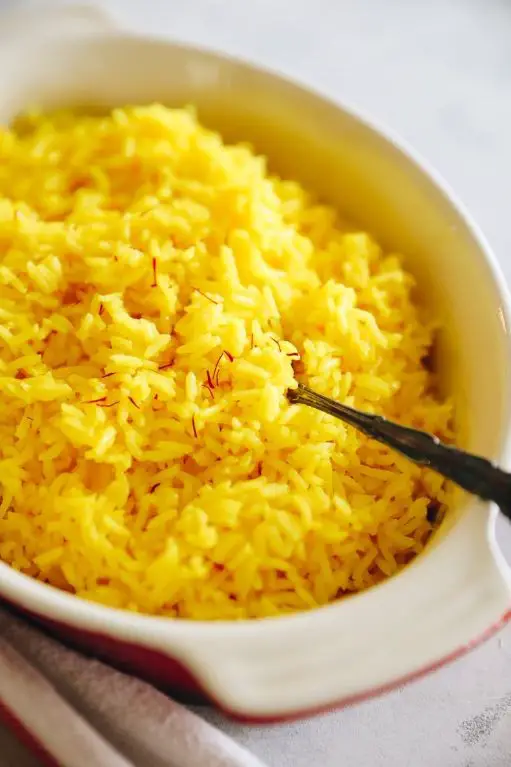 Saffron Rice with Saffron and Turmeric