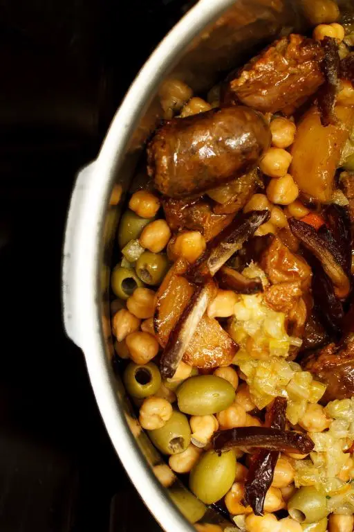 Saffron Spiced Lamb Stew with Chickpeas