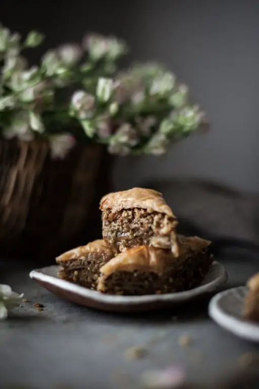 Saffron and Orange Blossom Baklava