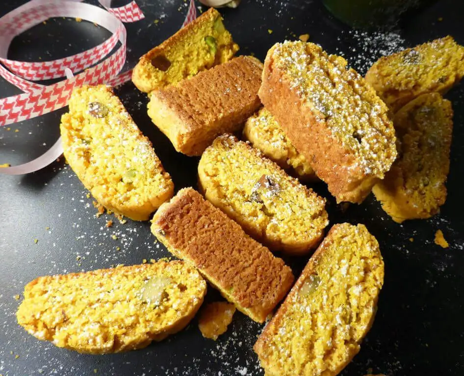 Saffron and Pistachio Biscotti