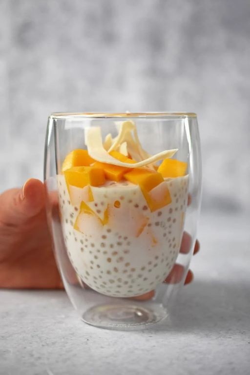 Sago Pudding with Coconut Milk