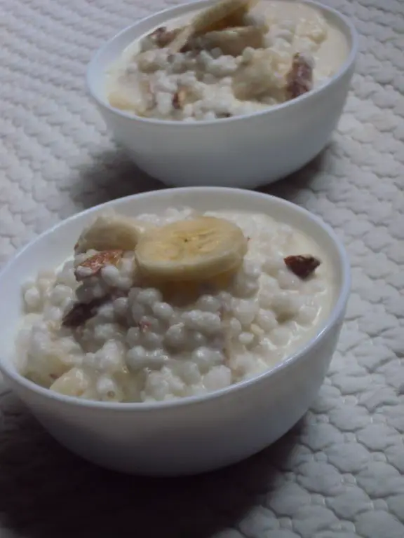 Sago with Banana and Honey