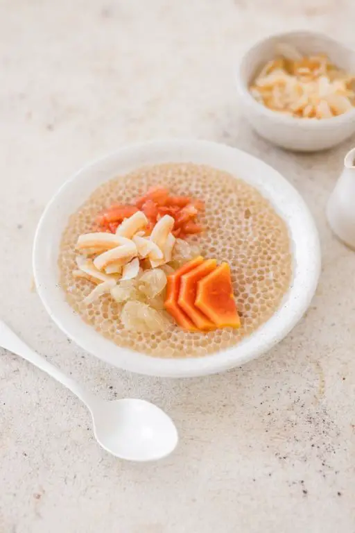 Sago with Papaya and Lime