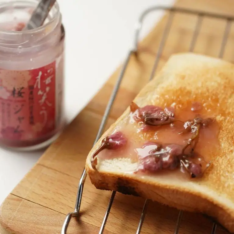 Sakura Petal Jam on Toast