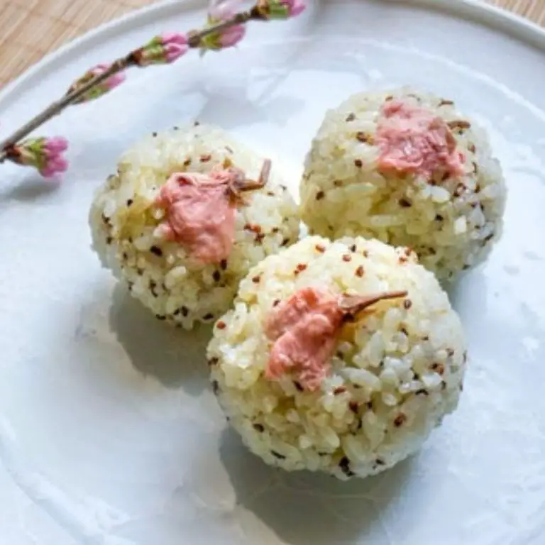 Sakura Scented Rice Balls