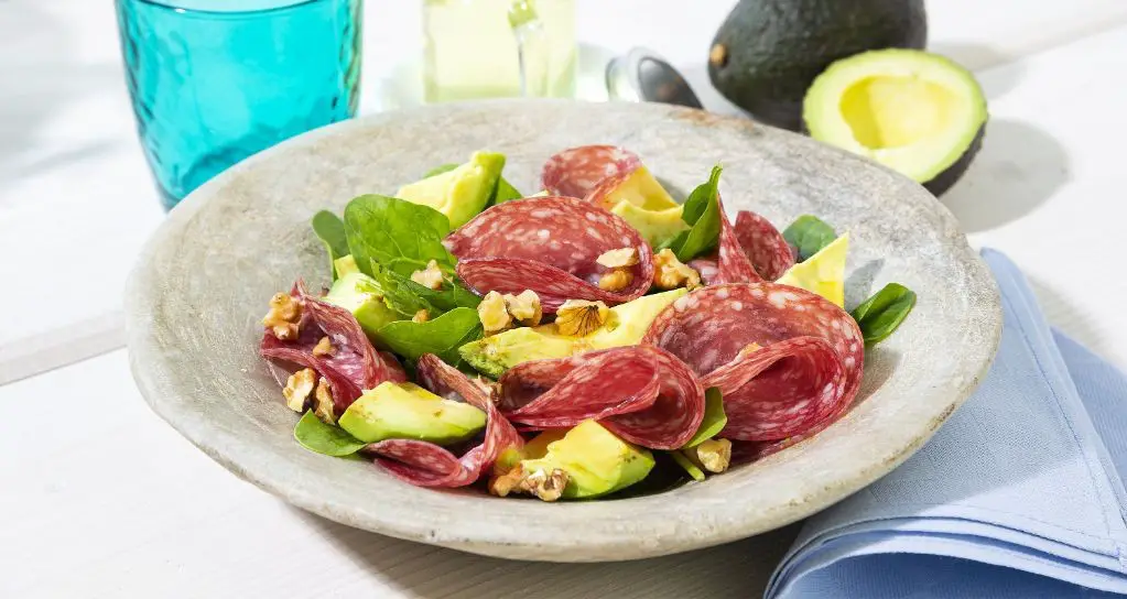 Salami and Avocado Salad
