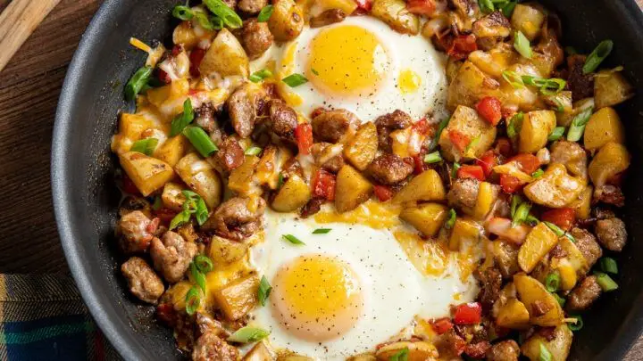 Salami and Egg Breakfast Skillet
