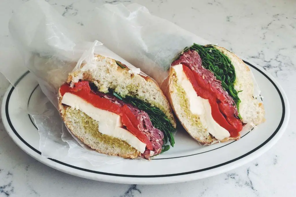 Salami and Roasted Red Pepper Panini