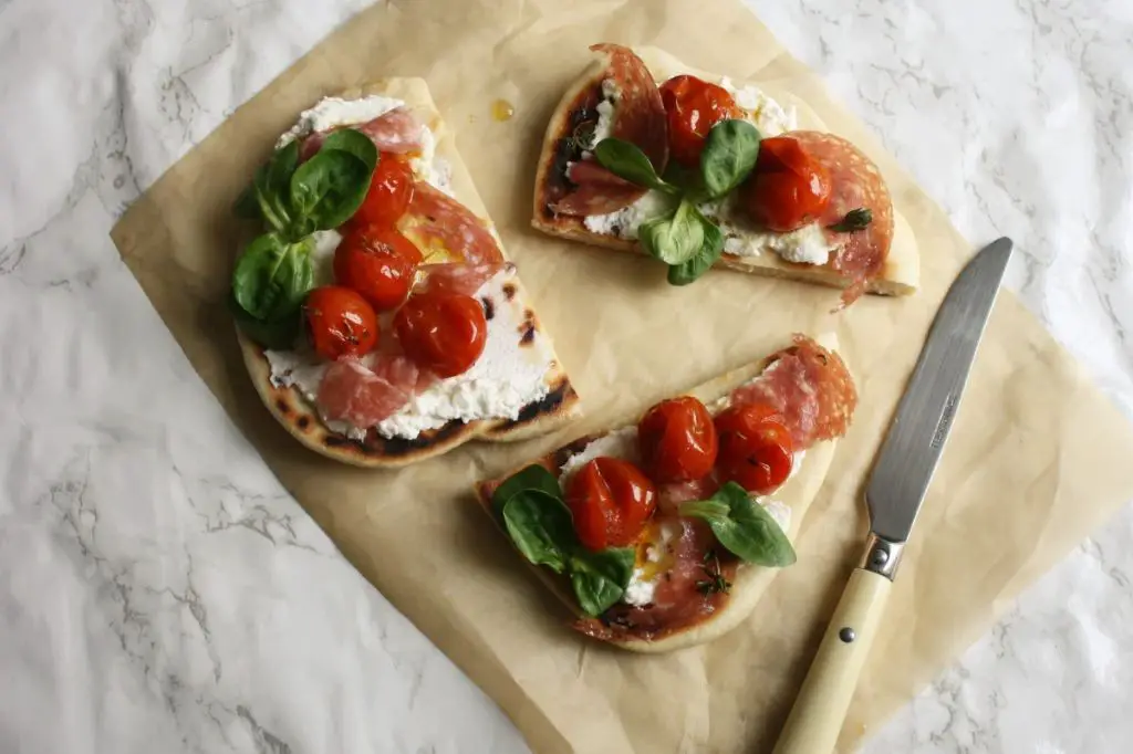 Salami and Sun-Dried Tomato Flatbread