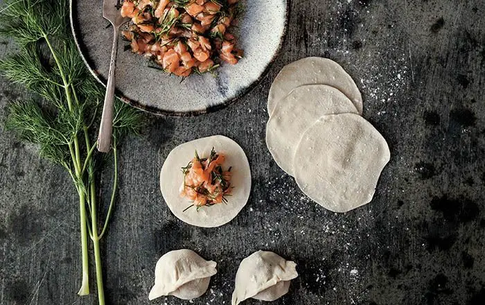 Salmon and Dill Dumplings