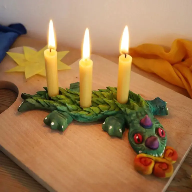 Salt Dough Candle Holders
