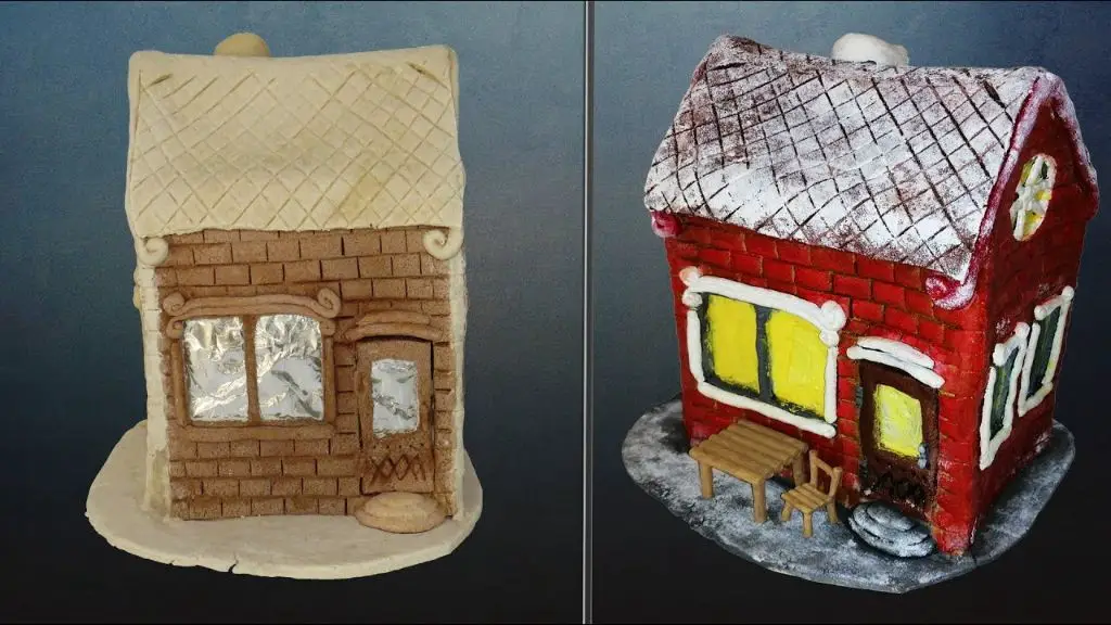 Salt Dough Fairy Houses