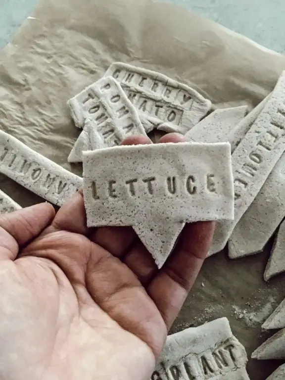 Salt Dough Garden Markers